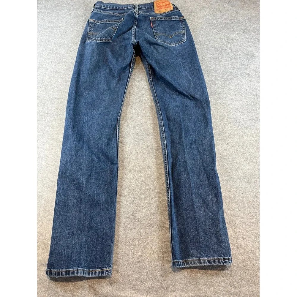 Levi's Mens 505 Regular Fit Blue Denim Straight Leg Jeans W29 L32 Casual Classic